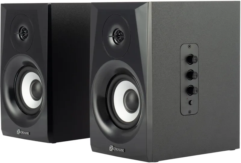 Колонки Оклик OK-166 BT 2.0 черный 40Вт BT