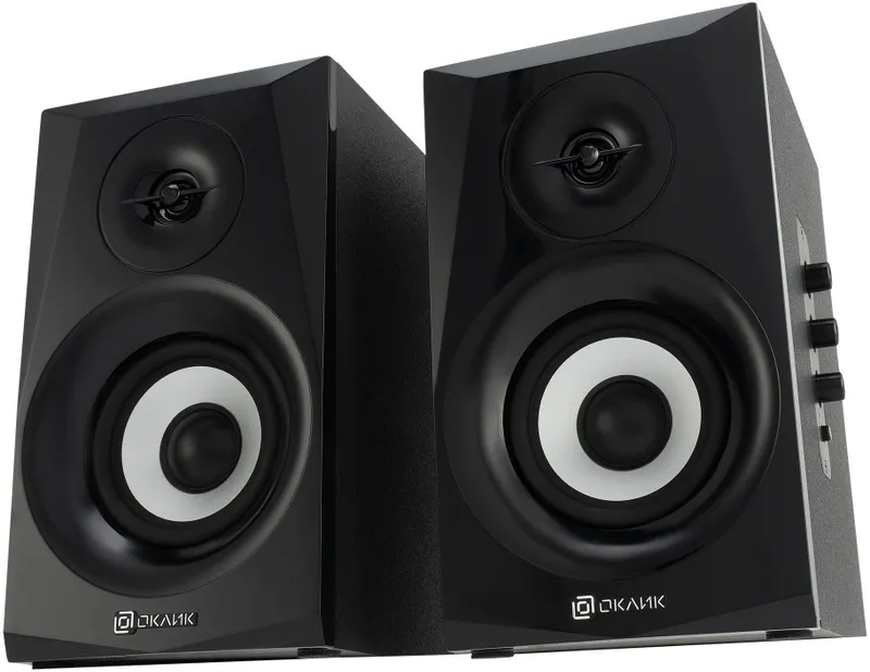 Колонки Оклик OK-166 BT 2.0 черный 40Вт BT