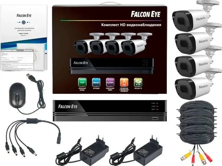 Комплект видеонаблюдения Falcon Eye FE-104MHD KIT Дача SMART