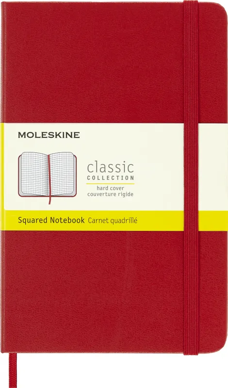 Блокнот Moleskine CLASSIC QP051F2 Medium 115x180мм 208стр. клетка твердая обложка красный