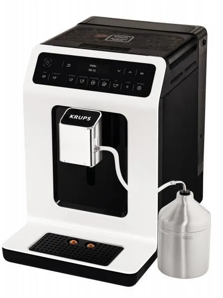 Кофемашина Krups EA891110 1450Вт белый/черный