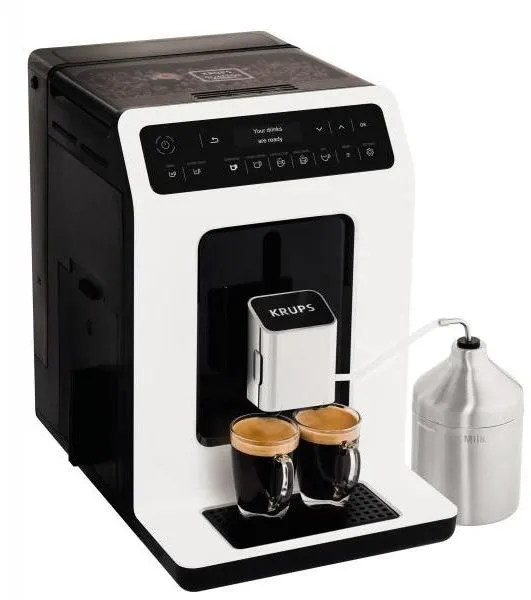 Кофемашина Krups EA891110 1450Вт белый/черный