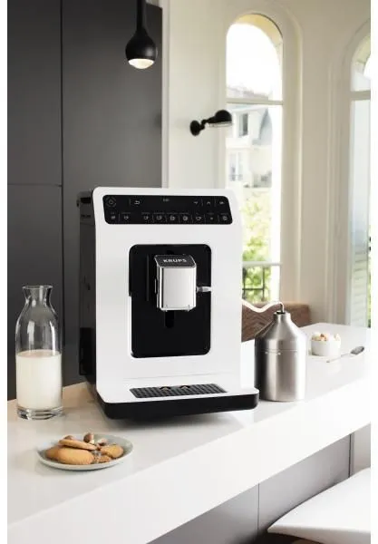 Кофемашина Krups EA891110 1450Вт белый/черный