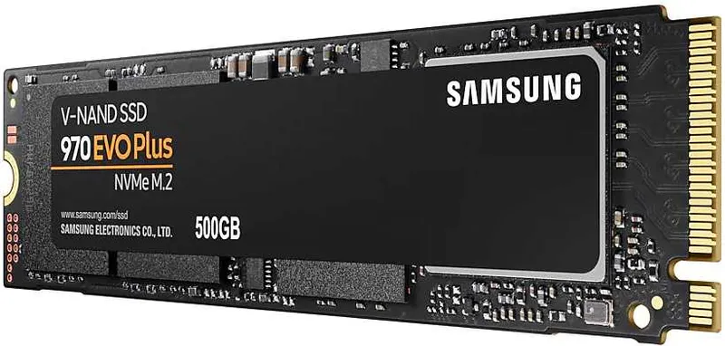 Твердотельный накопитель SSD M.2 (PCI-E NVMe) 500Gb Samsung 970 EVO plus (R3500/W3200MB/s) (MZ-V7S500BW) 1year