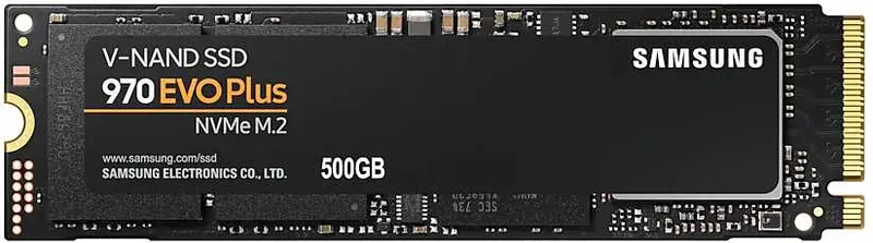 Твердотельный накопитель SSD M.2 (PCI-E NVMe) 500Gb Samsung 970 EVO plus (R3500/W3200MB/s) (MZ-V7S500BW) 1year