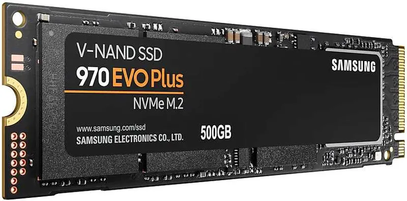 Твердотельный накопитель SSD M.2 (PCI-E NVMe) 500Gb Samsung 970 EVO plus (R3500/W3200MB/s) (MZ-V7S500BW) 1year