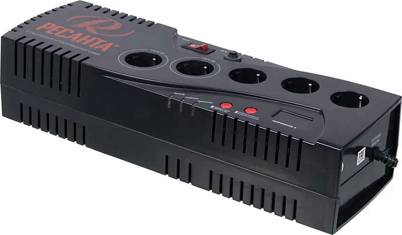 Стабилизатор напряжения Ресанта С2000 1.95кВА однофазный черный (63/6/34)