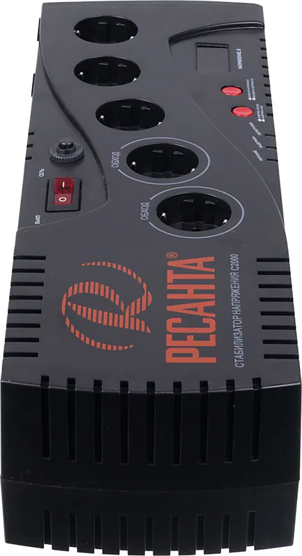 Стабилизатор напряжения Ресанта С2000 1.95кВА однофазный черный (63/6/34)