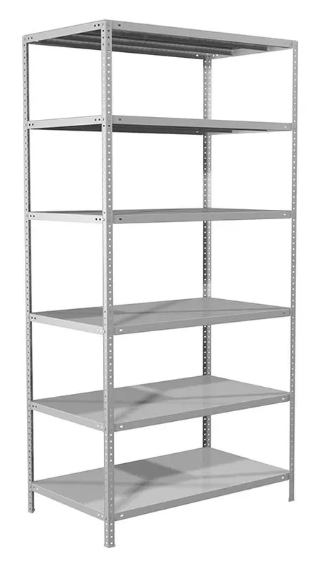 Стеллаж Практик MS пол.:6 единая 2000x1000x600мм серый (S24199166602)