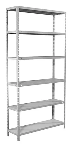 Стеллаж Практик MS пол.:6 единая 2200x1000x400мм серый (S24199174602)