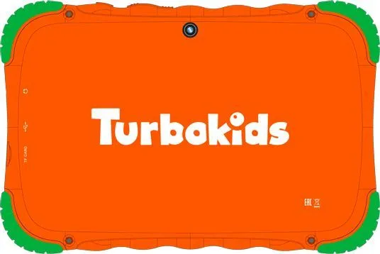 Планшет Turbo TurboKids S5 RK3326 (1.5) 4C/RAM1Gb/ROM16Gb 7" IPS 1024x600/Android 8.1/оранжевый/2Mpix/0.3Mpix/BT/WiFi/Touch/microSD 32Gb/minUSB/3000mAh