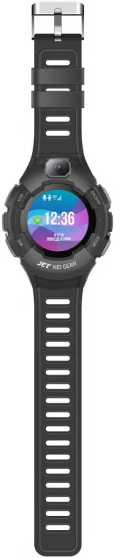 Смарт-часы Jet Kid Gear 50мм 1.44" TFT черный (GEAR GREY+BLACK)