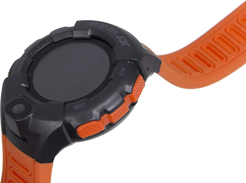 Смарт-часы Jet Kid Gear 50мм 1.44" TFT серый (GEAR ORANGE+GREY)