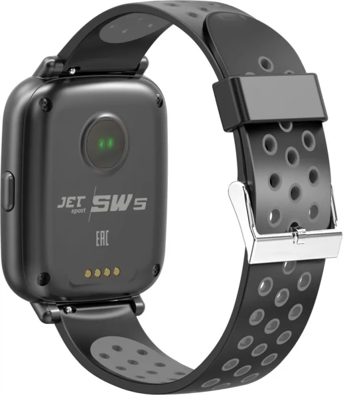 Смарт-часы Jet Sport SW-5 52мм 1.44" IPS черный (SW-5 GREY)