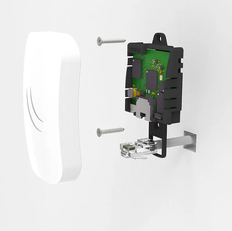 Точка доступа wi-fi MikroTik cAP lite with AR9533 650MHz CPU, 64MB RAM, 1xLAN, built-in 2.4Ghz 802.11b/g/n Dual Chain wireless with 1.5dBi integrated antenna, RouterOS L4, plastic ceiling case, plastic wall case, PoE, PS
