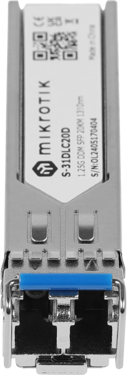 Трансивер MikroTik SFP module 1.25G SM 20km 1310nm Dual LC-connector
