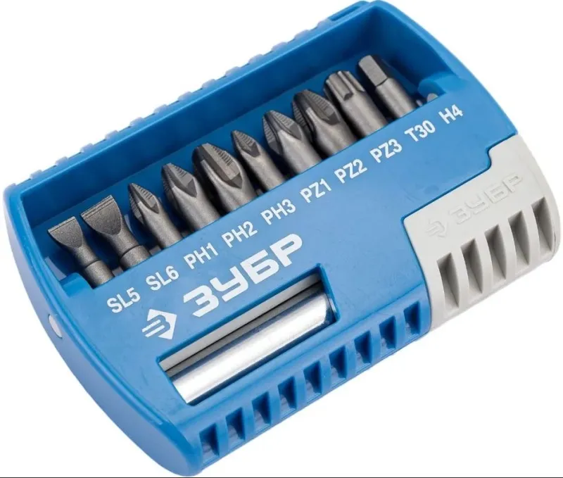 Набор бит Зубр 26050-H11 (11пред.) для шуруповертов