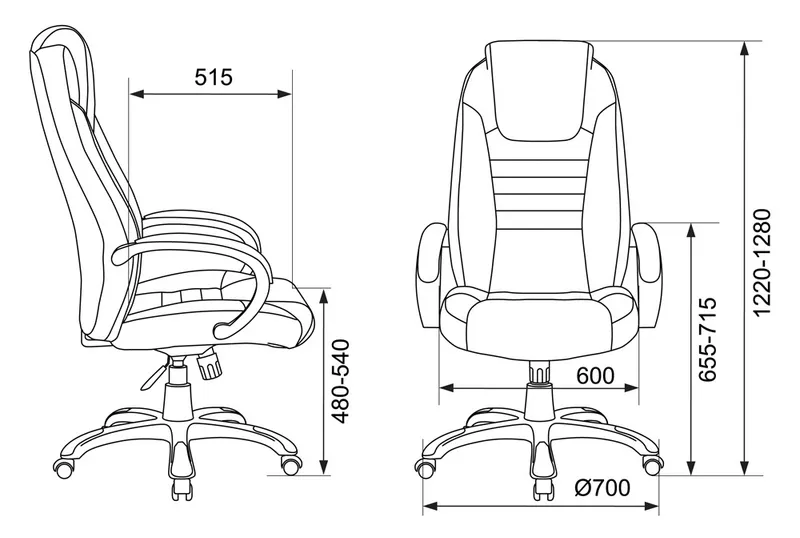 Кресло руководителя Бюрократ T-9923 черный эко.кожа крестов. пластик пластик серебро