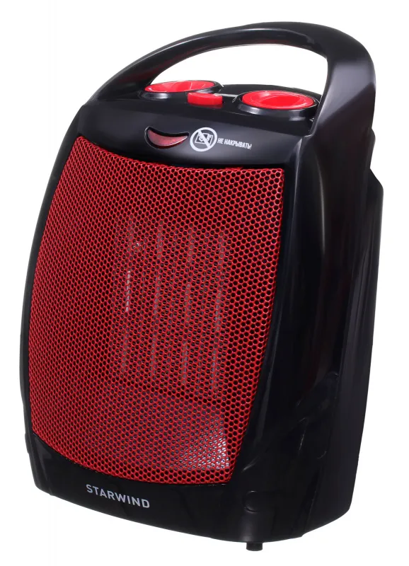 Тепловентилятор Starwind SHV2001 1600Вт черный/красный
