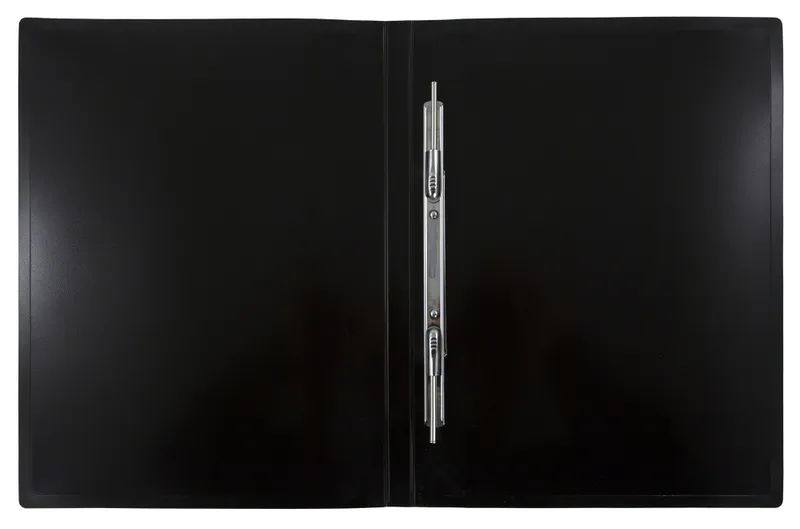 Папка метал.пруж.скоросш. Бюрократ DeLuxe DL07PRED A4 пластик 0.7мм кор.27мм красный