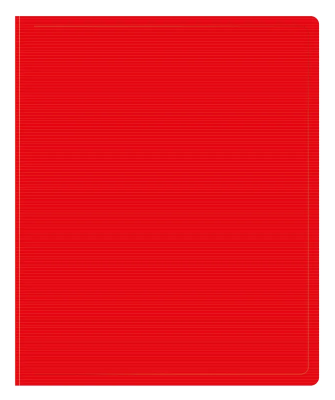 Папка на 2-х кольцах Бюрократ DeLuxe DL0740/2RED A4 пластик 0.7мм кор.32мм красный