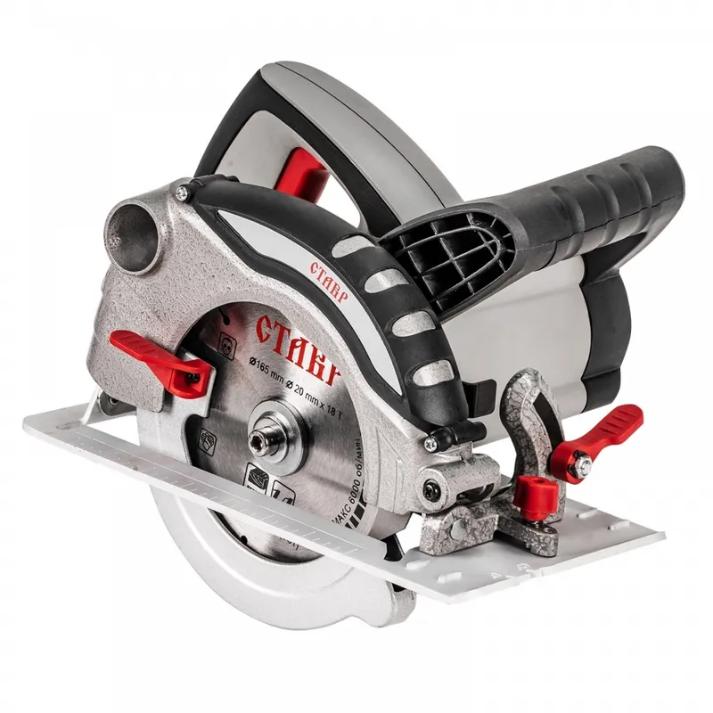 Циркулярная пила (дисковая) Ставр ПДЭ-165/1300 1300Вт (ручная) D диска.:165мм (СТ165-1300ПДЭ)
