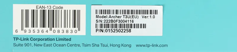 TP-Link Archer T3U, AC1300 Двухдиапазонный мини Wi-Fi USB адаптер, до 400 Мбит/с на 2,4 ГГц + до 867 Мбит/с на 5 ГГц, USB 3.0ОСОБЕННОСТИ: MU-MIMO