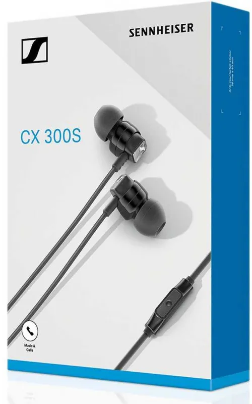 Гарнитура вкладыши Sennheiser CX 300S 1.2м черный проводные в ушной раковине (508593)