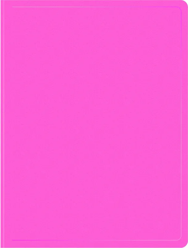 Папка метал.зажим Бюрократ Double Neon DNE07CPINK A4 пластик 0.7мм кор.27мм карм.прод.внут. розовый
