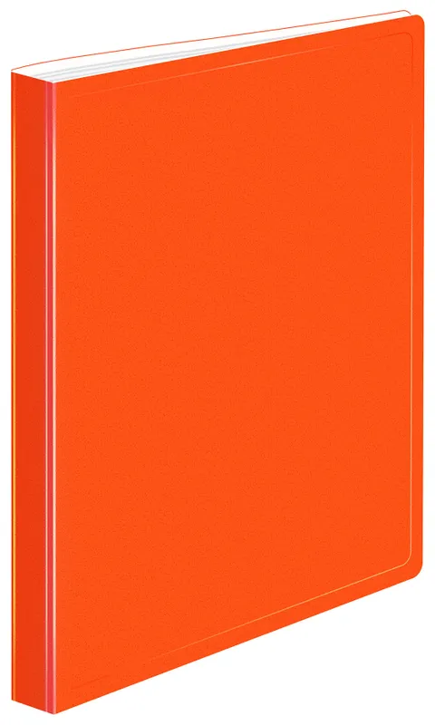 Папка с 20 прозр.вклад. Бюрократ Double Neon DNE07V20OR A4 пластик 0.7мм оранжевый