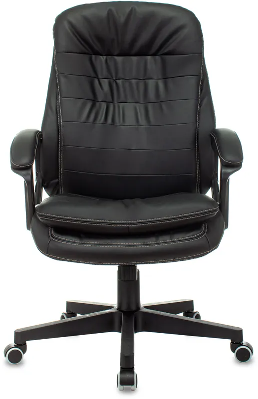 Кресло руководителя Бюрократ T-9950LT черный эко.кожа крестов. пластик