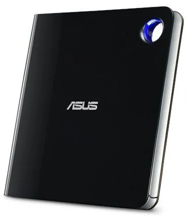 Привод Blu-Ray-RW Asus SBW-06D5H-U черный/серебристый USB3.0 slim ultra slim M-Disk Mac внешний RTL