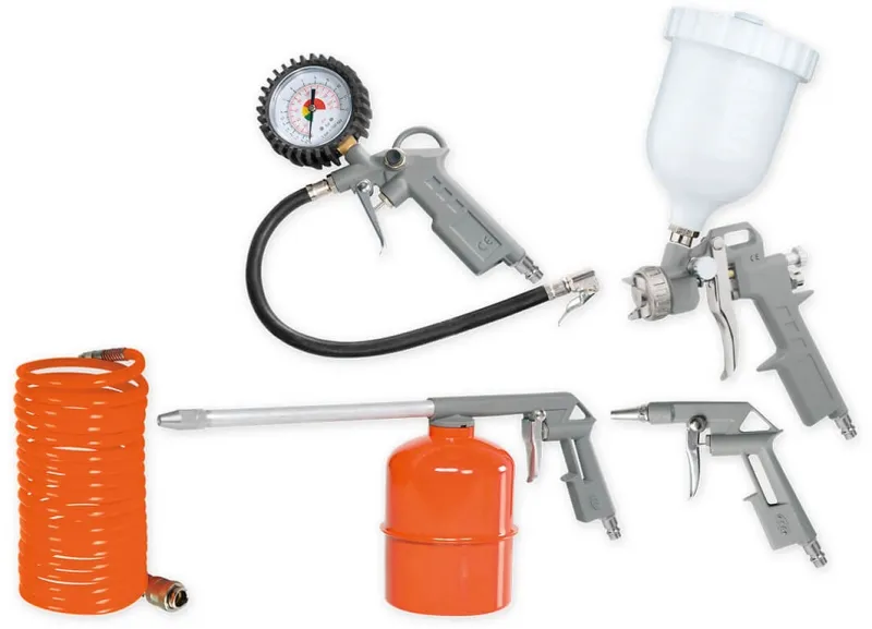 Набор пневмоинструментов Daewoo Master DAC 5 SET компл.:5 предметов 450л/мин оранжевый