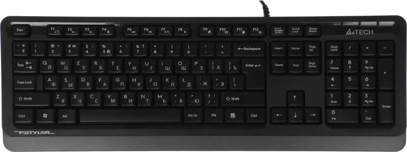 Клавиатура A4Tech Fstyler FK10 черный/серый USB