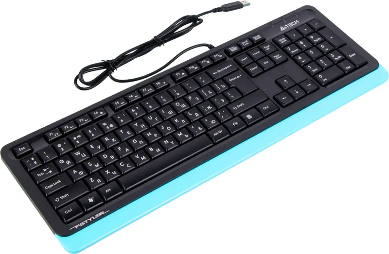 Клавиатура A4Tech Fstyler FK10 черный/синий USB