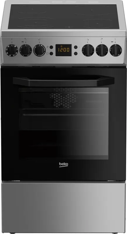 Плита Электрическая Beko FFSM57312GSS серебристый стеклокерамика
