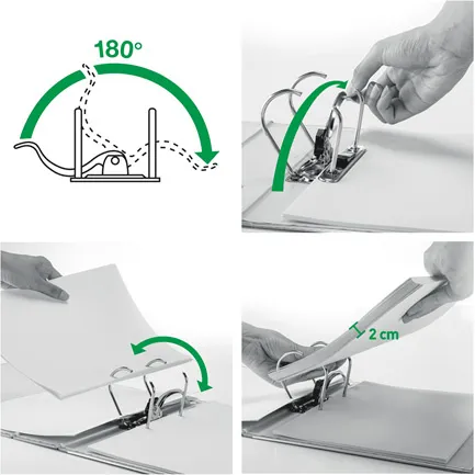 Папка-регистратор Leitz WOW 11060023 A4 82мм полифом розовый металлик