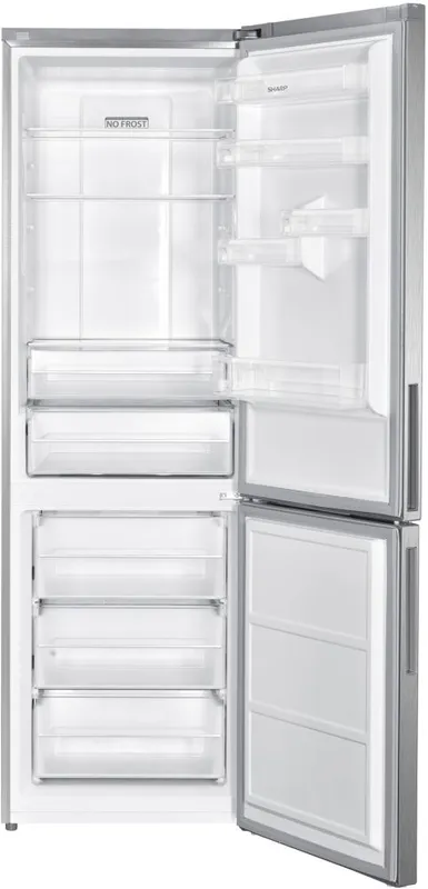 Холодильник Sharp SJ-B340ESIX серебристый металлик (двухкамерный)