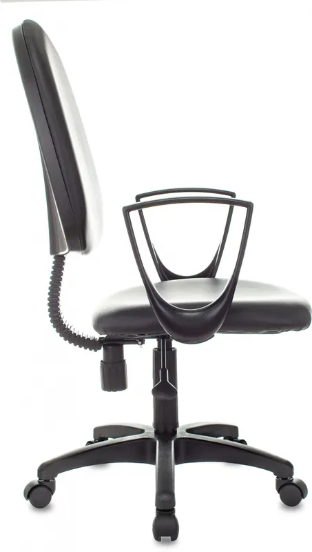 Кресло Бюрократ CH-1300N черный Престиж+ эко.кожа крестов. пластик