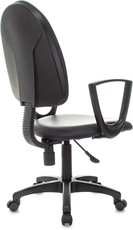 Кресло Бюрократ CH-1300N черный Престиж+ эко.кожа крестов. пластик