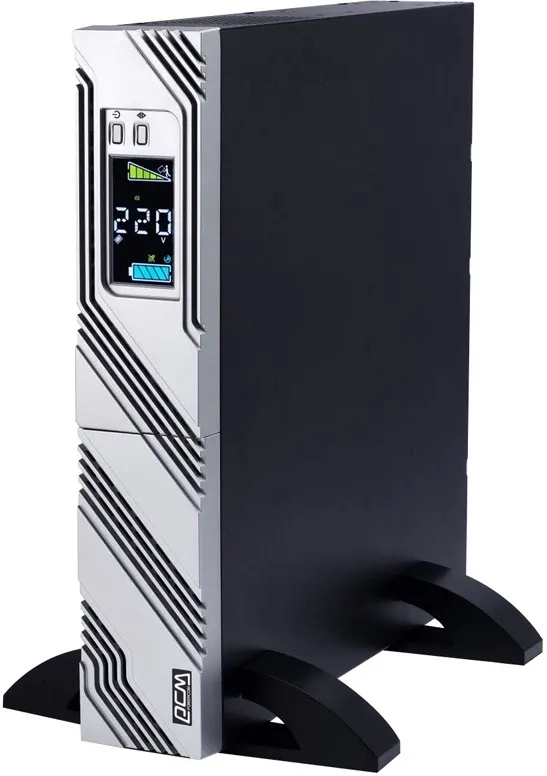 Источник бесперебойного питания Powercom Smart-UPS SMART RT, Line-Interactive, 1000VA/900W, Rack/Tower, 8*IEC320-C13 (8 batt), Serial+USB, SNMP Slot, подкл. доп. Батарей (1157673)