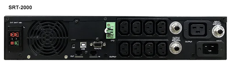 Источник бесперебойного питания Powercom Smart-UPS SMART RT, Line-Interactive, 1000VA/900W, Rack/Tower, 8*IEC320-C13 (8 batt), Serial+USB, SNMP Slot, подкл. доп. Батарей (1157673)