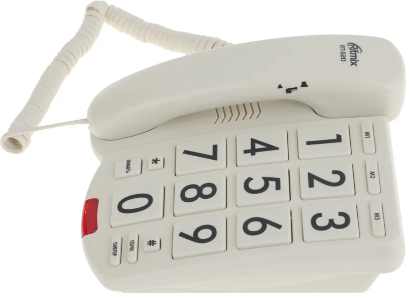 Телефон проводной Ritmix RT-520 слоновая кость