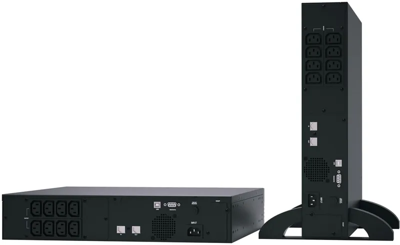Источник бесперебойного питания Powercom SMART KING PRO+, Line-Interactive, 1000VA/800W, Rack/Tower, 8*IEC320-C13, Serial+USB, SmartSlot (1152572)
