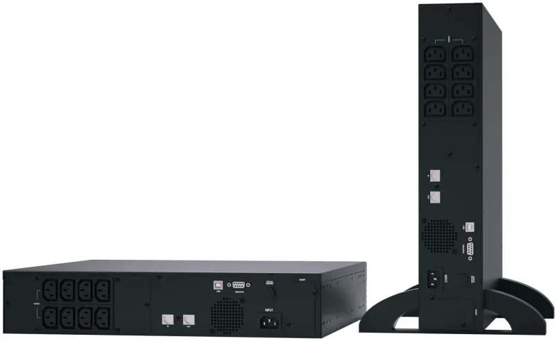 Источник бесперебойного питания Powercom SMART KING PRO+, Line-Interactive, 1000VA/800W, Rack/Tower, 8*IEC320-C13, Serial+USB, SmartSlot (1152572)
