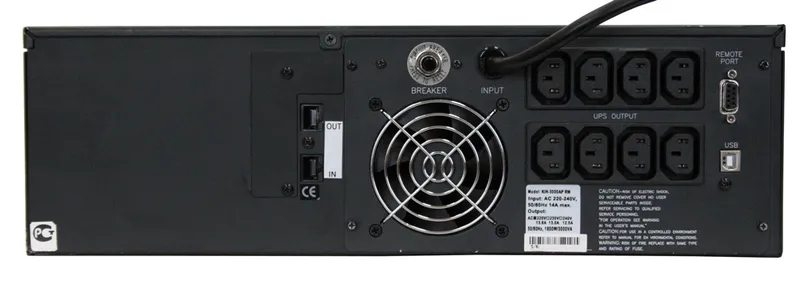 Источник бесперебойного питания Powercom King Pro RM, Line-Interactive, 1000VA/800W, Rack mount 1U, 5*IEC320-C13 (1 surge & 4 batt), USB, LCD, black (1152593)