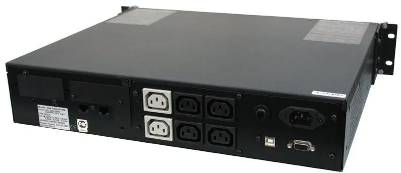 Powercom King Pro RM KIN-2200AP, LCD, 2200VA/1760W, Rack mount 3U, 8*IEC320-C13 (8 batt), SNMP Slot, black (1152608)