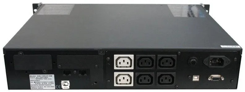 Powercom King Pro RM KIN-2200AP, LCD, 2200VA/1760W, Rack mount 3U, 8*IEC320-C13 (8 batt), SNMP Slot, black (1152608)
