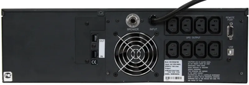 Источник бесперебойного питания Powercom King Pro RM, Line-Interactive, 3000VA/2400W, Rack mount 3U, 8*IEC320-C13 (8 batt), Serial+USB, SmartSlot, LCD, black (1152615)