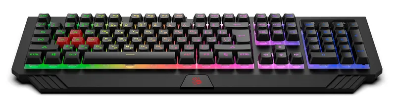 Клавиатура A4Tech Bloody B120N черный USB Multimedia for gamer LED (подставка для запястий) (B120N)